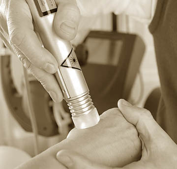 Lasertherapie Anwendung